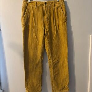 219P Women's Mustard Corduroy Straight Leg Pants